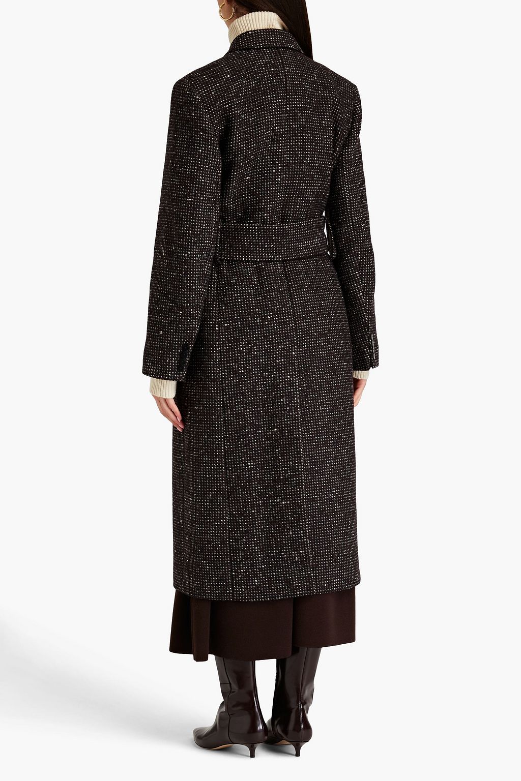 JOSEPH Colou Mantel aus Bouclé-Tweed aus einer Wollmischung
