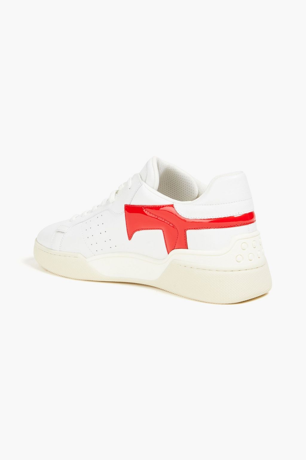 TOD'S Smooth and patent-leather sneakers