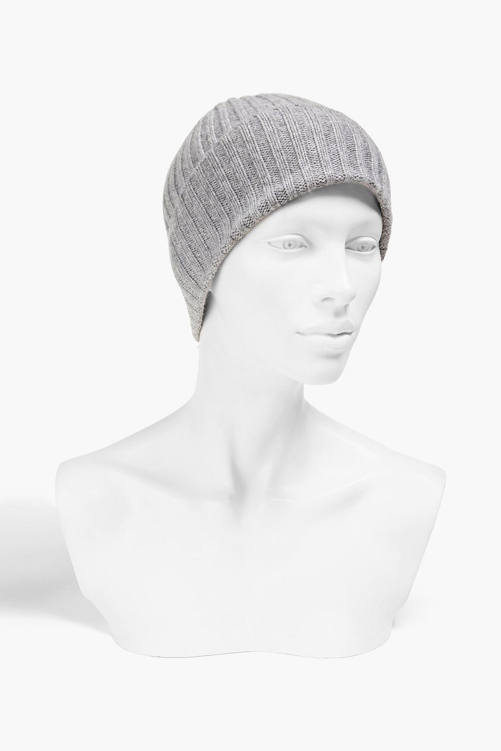 N.PEAL Ribbed cashmere beanie