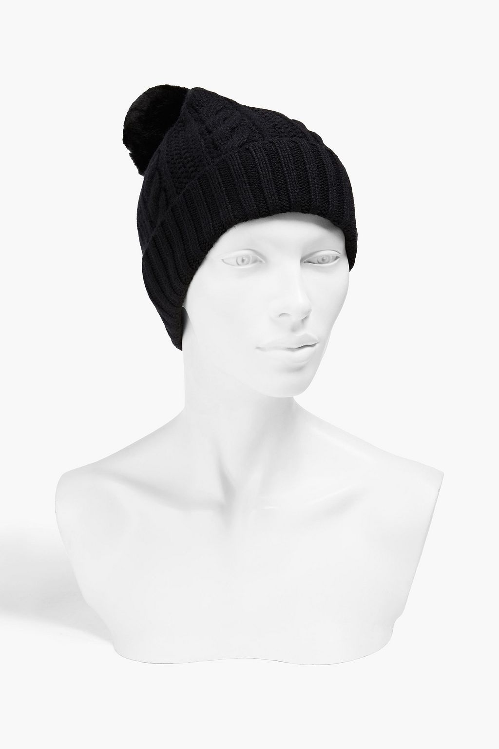 N.PEAL Ribbed cashmere beanie