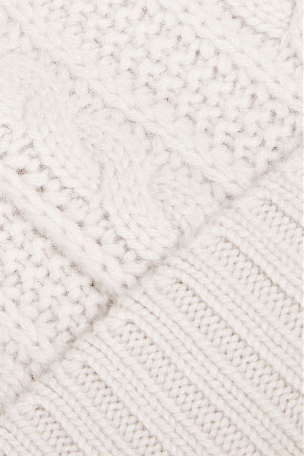 N.PEAL Cable-knit cashmere beanie