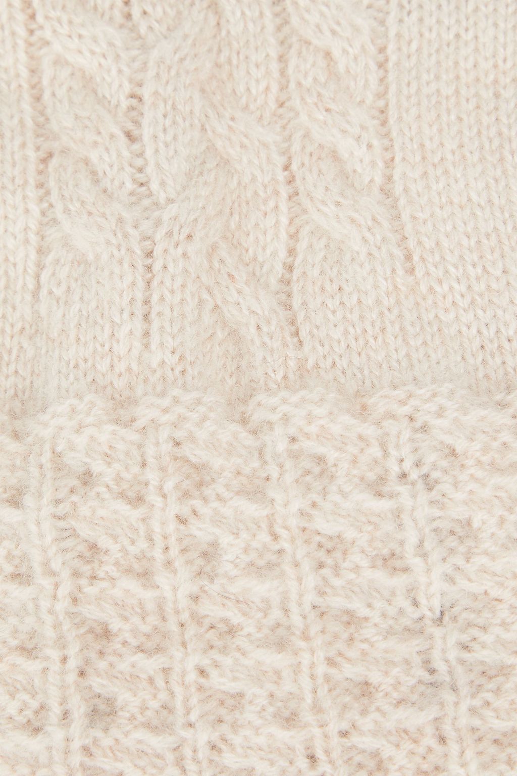 N.PEAL Cable-knit cashmere gloves