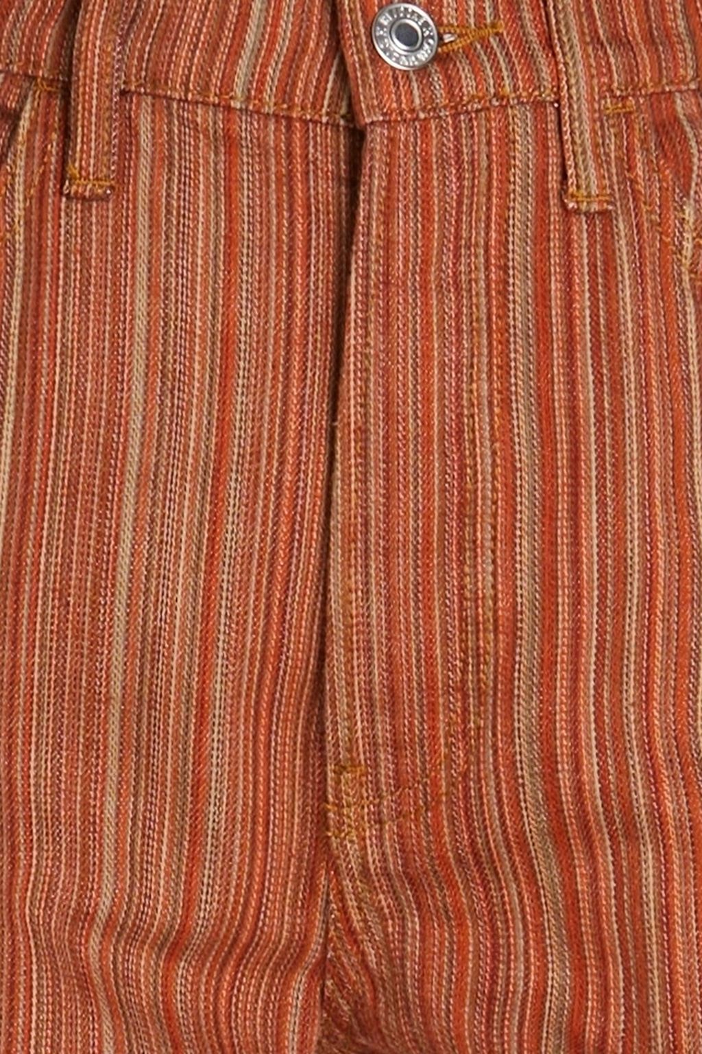 RE/DONE 70s striped high-rise bootcut jeans