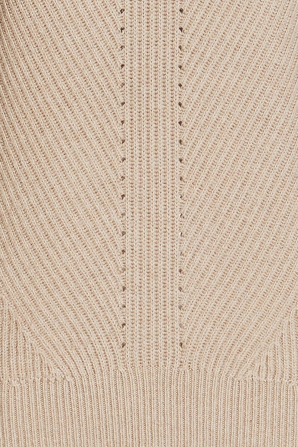 JOSEPH Ribbed cotton, wool and cashmere-blend sweater