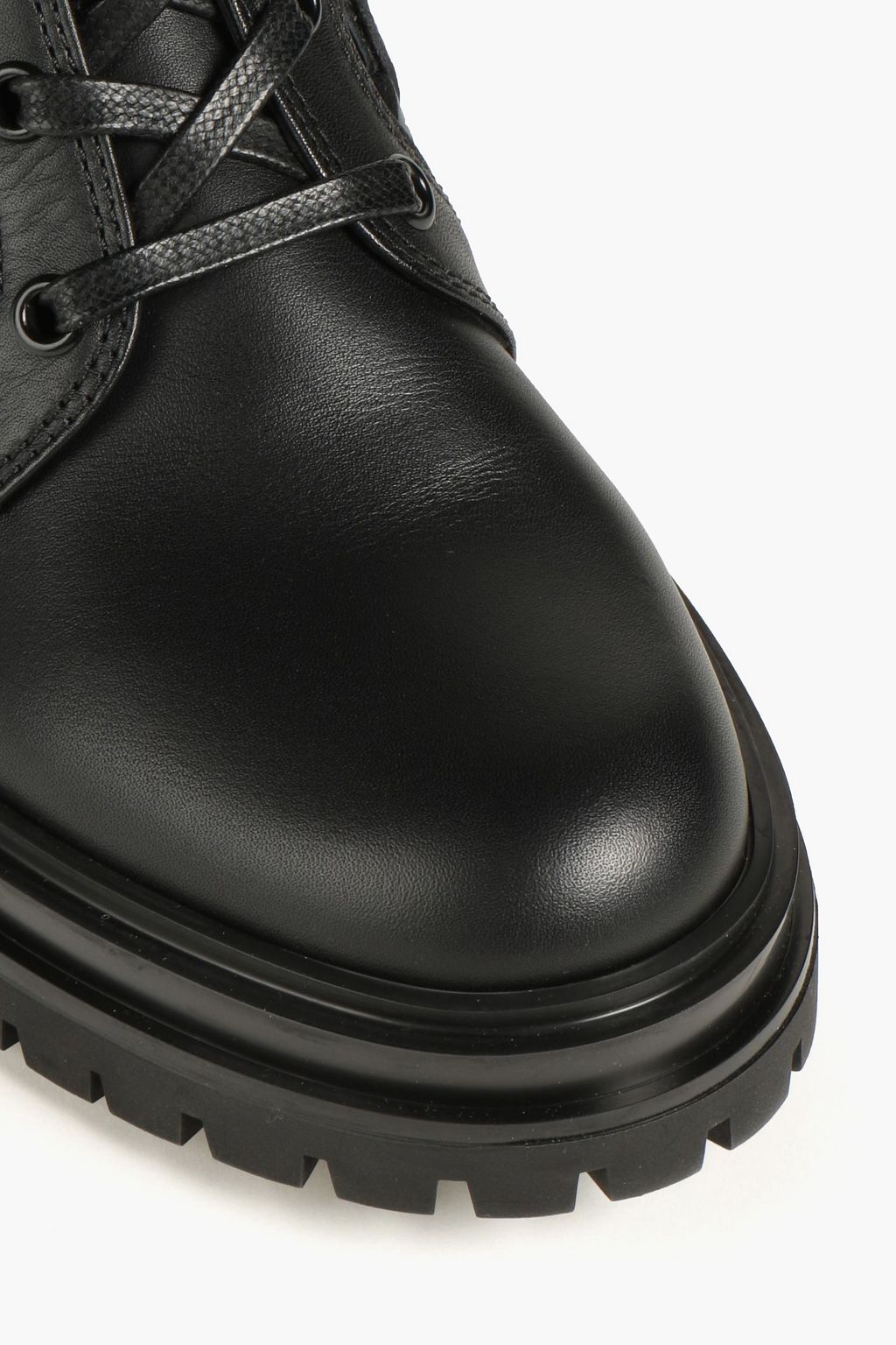 GIANVITO ROSSI Halsey cutout leather combat boots