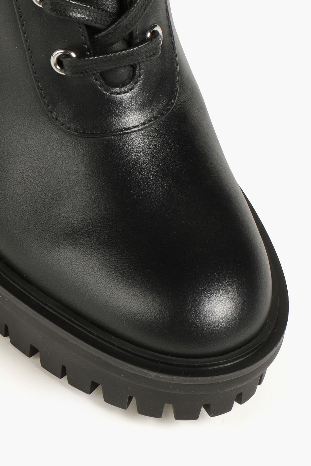GIANVITO ROSSI Martis leather platform combat boots