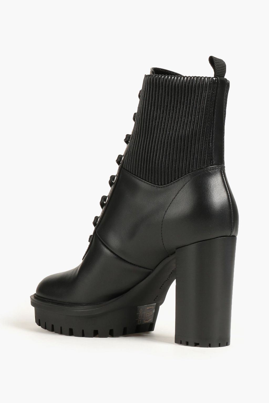 GIANVITO ROSSI Martis leather platform combat boots