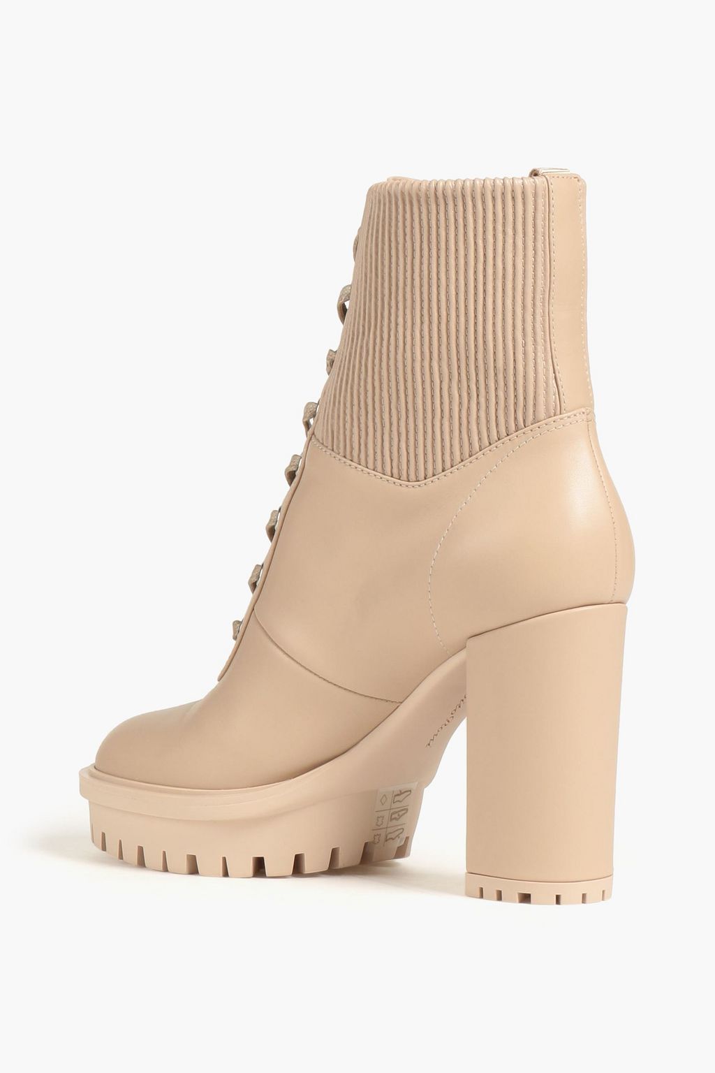 GIANVITO ROSSI Halsey cutout leather combat boots