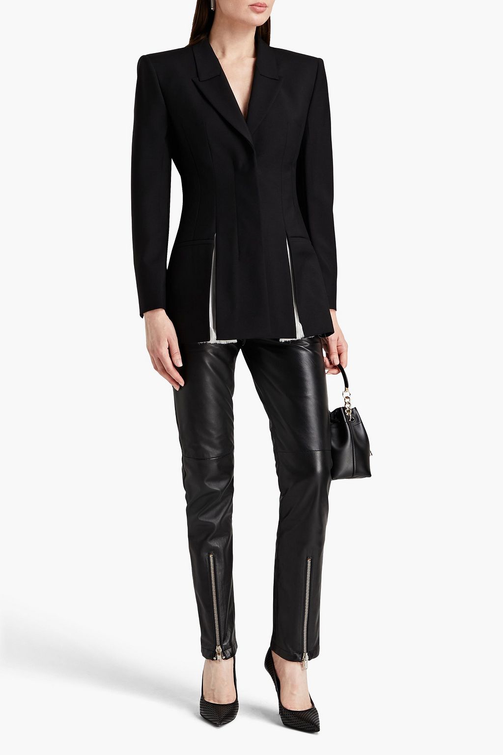 GIVENCHY Wool and mohair-blend crepe blazer