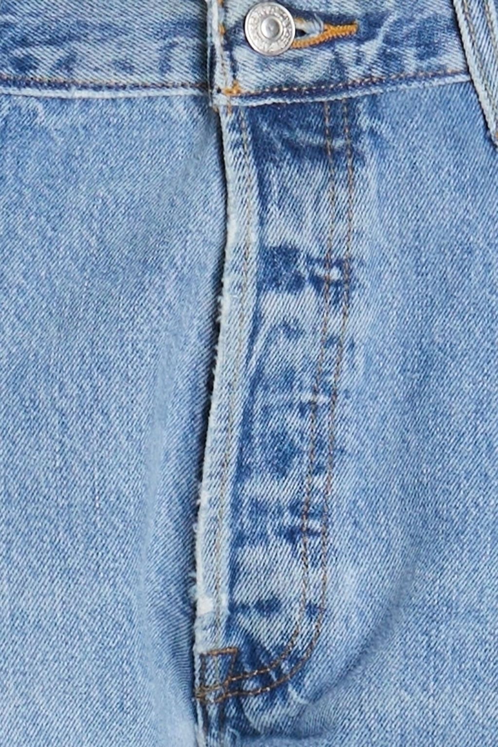 RE/DONE WITH LEVI'S جينز بحواف واسعة بخصر عالٍ بنمط الترقيع وفترة السبعينيات