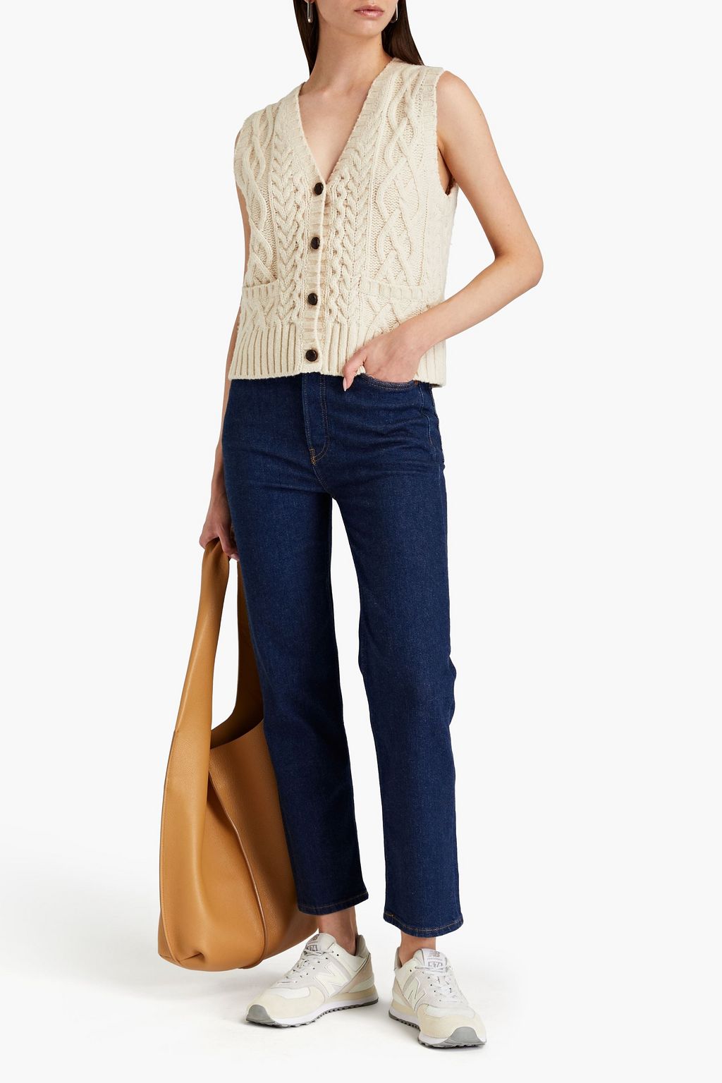 RE/DONE Cropped high-rise straight-leg jeans