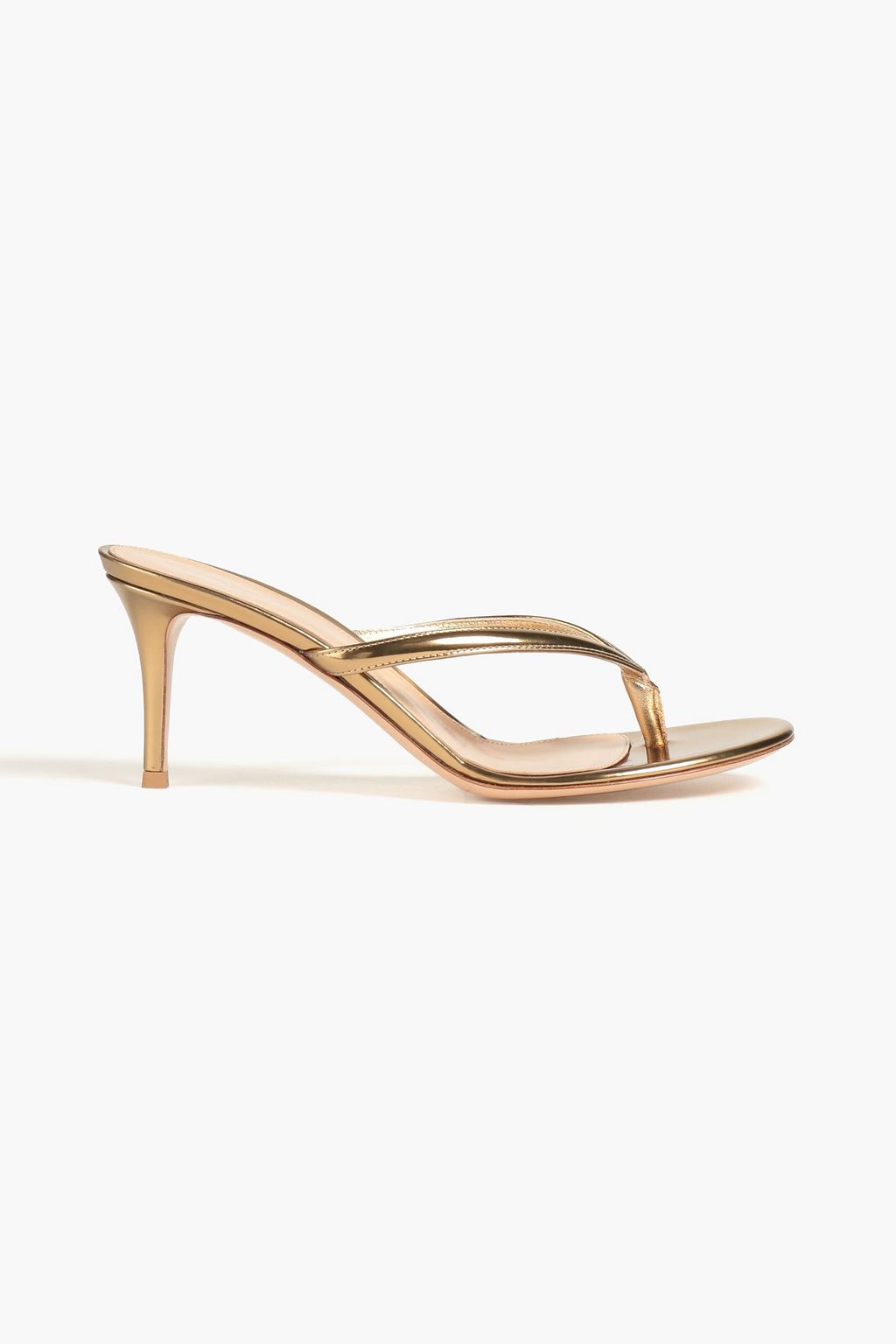 GIANVITO ROSSI Calypso ミラー加工レザー ミュール | THE OUTNET