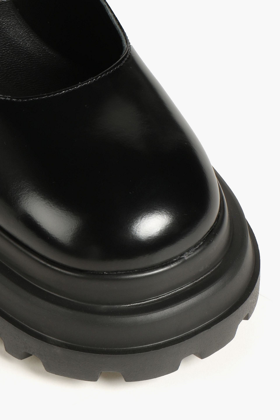 Maje Loafers Aus Leder In Black
