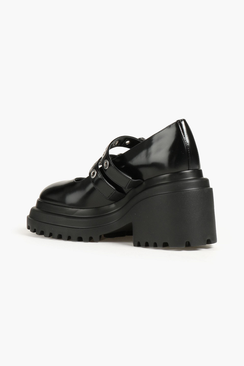 Maje Loafers Aus Leder In Black