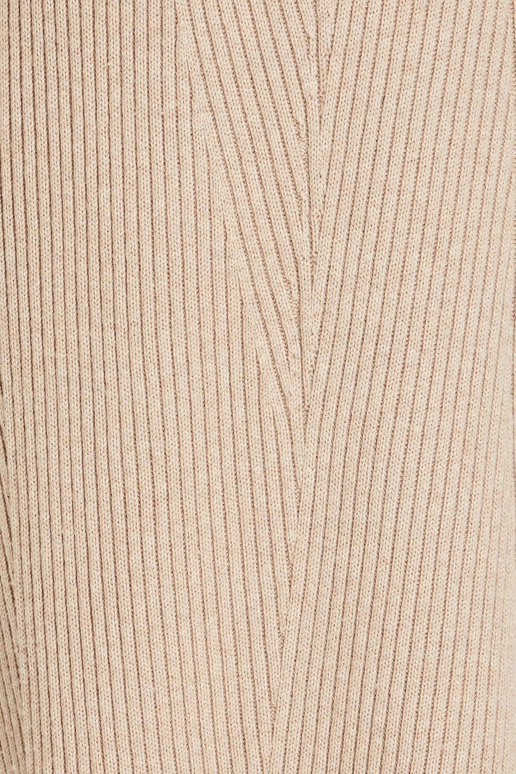 JOSEPH Stitch ribbed cotton, wool and cashmere-blend maxi dress