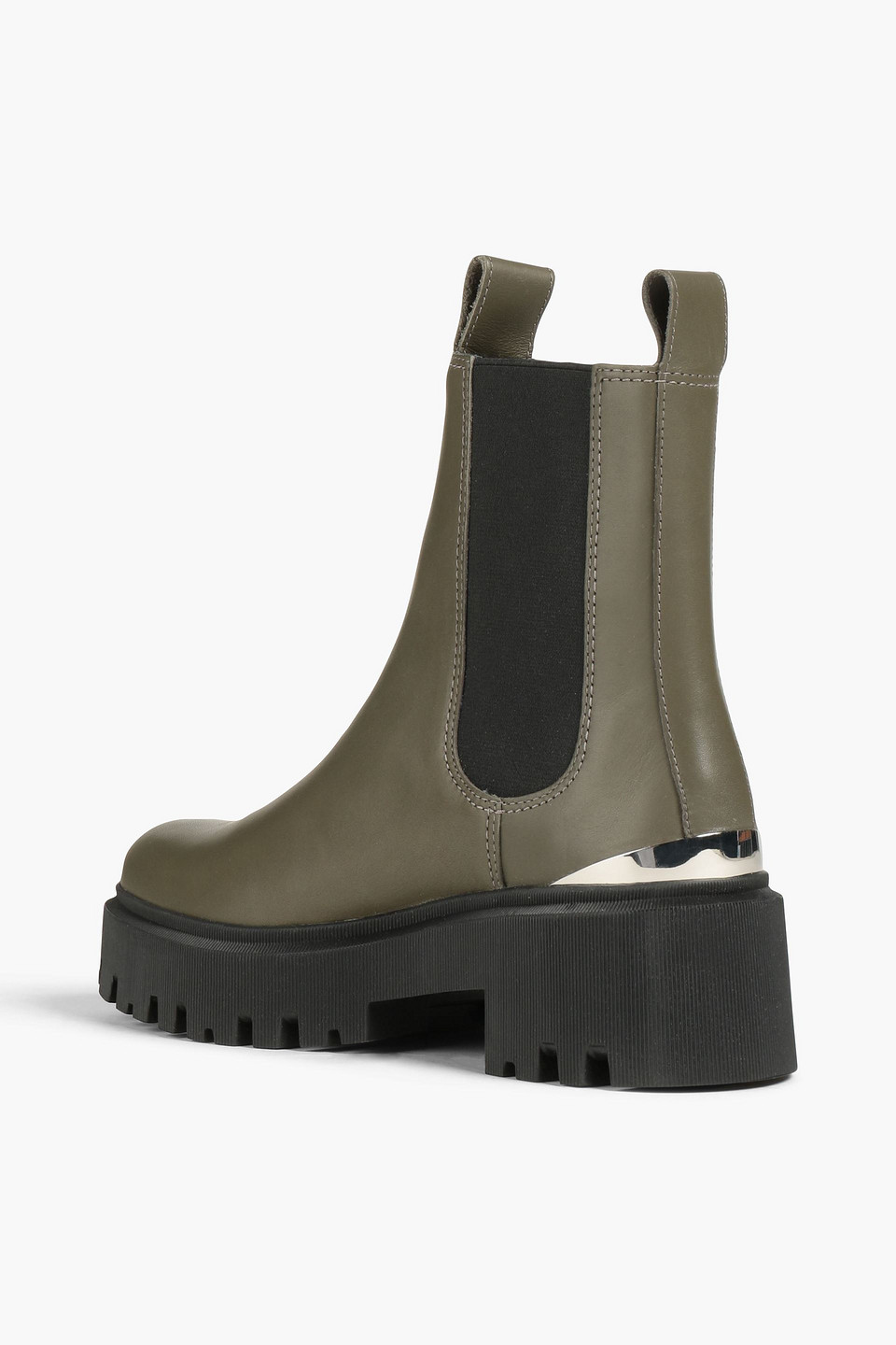 MAJE LEATHER CHELSEA BOOTS 
