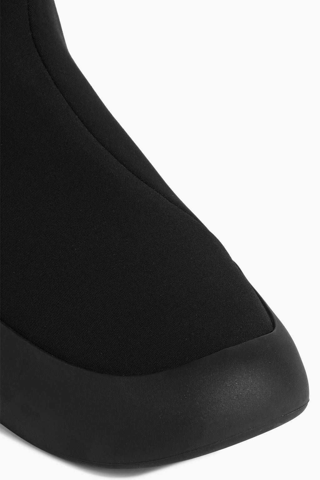 THE ROW Rubber-trimmed scuba high-top sneakers