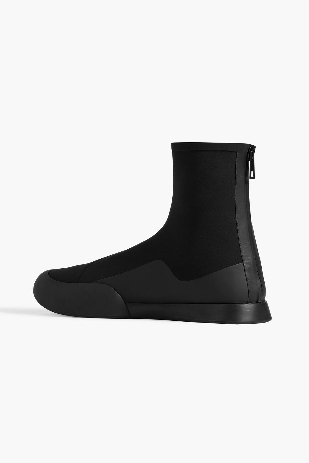 THE ROW Rubber-trimmed scuba high-top sneakers