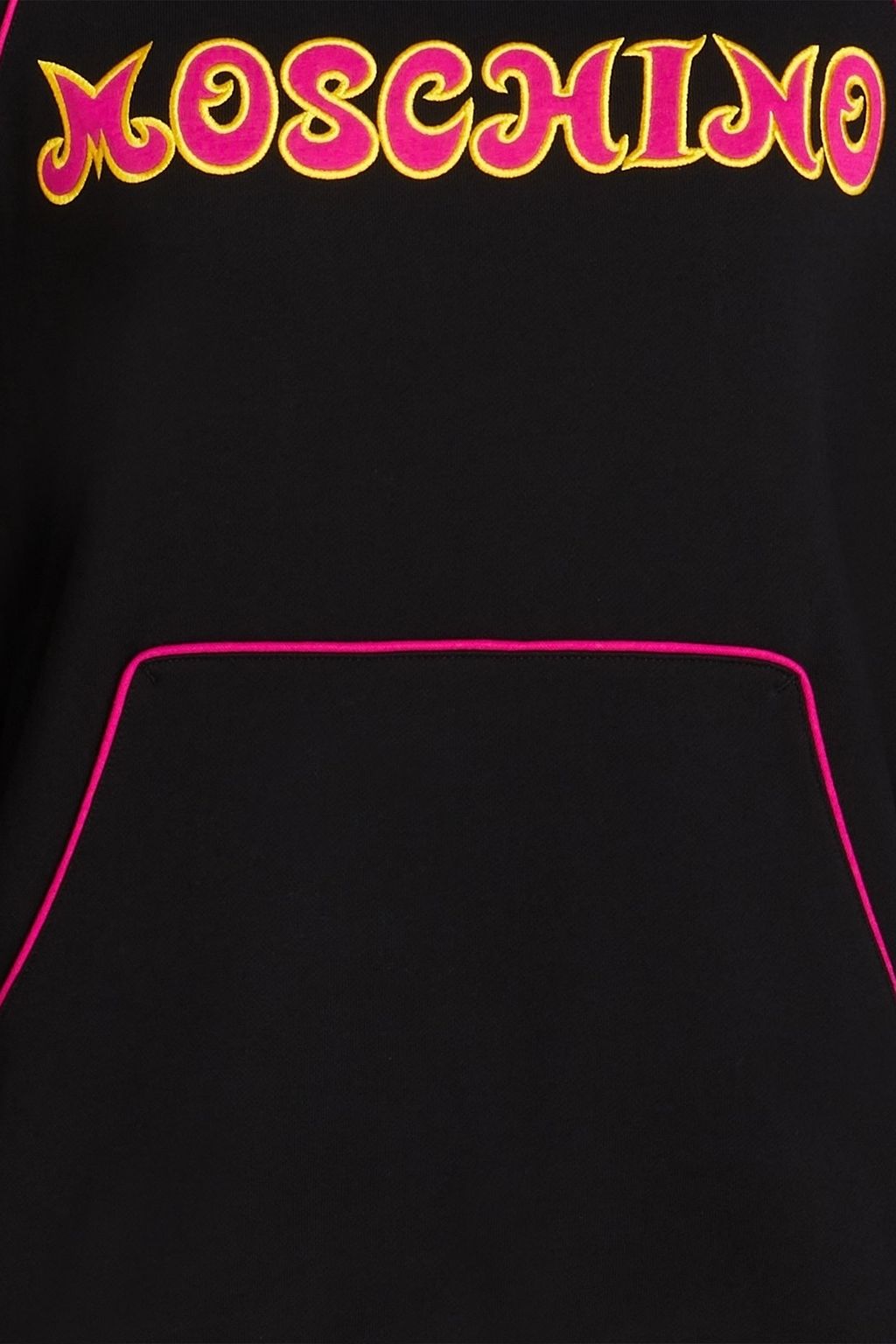 MOSCHINO Embroidered French cotton-terry sweatshirt