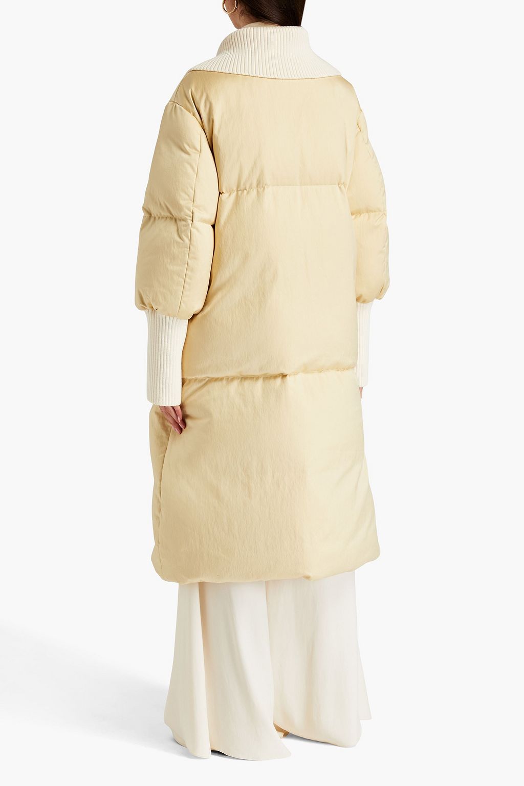 JIL SANDER Quilted shell down coat