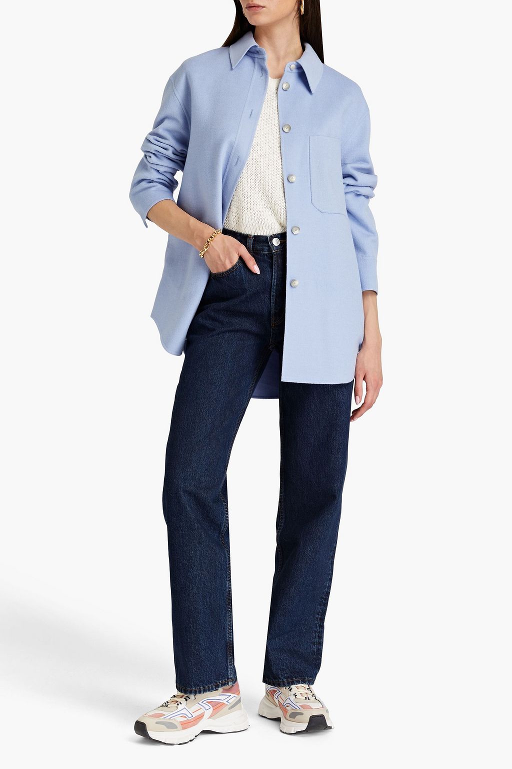 JOSEPH Jelia wool and silk-blend shirt jacket