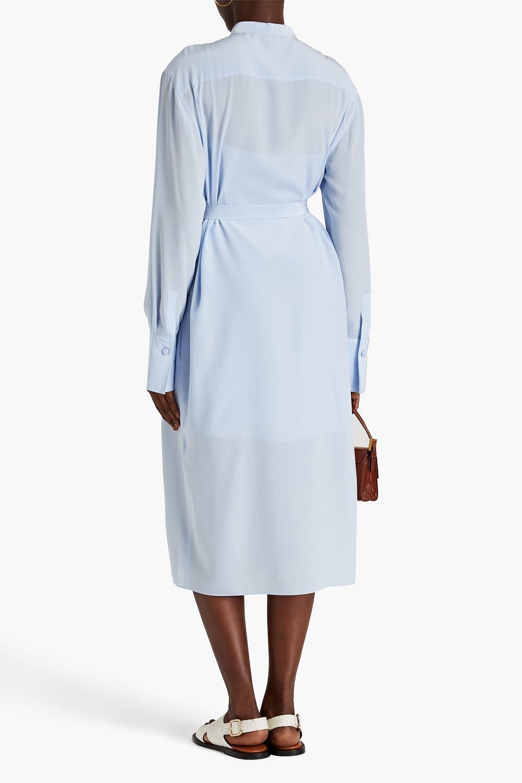 JOSEPH Arlington Hemdkleid aus Crêpe de Chine aus Seide in Midilänge