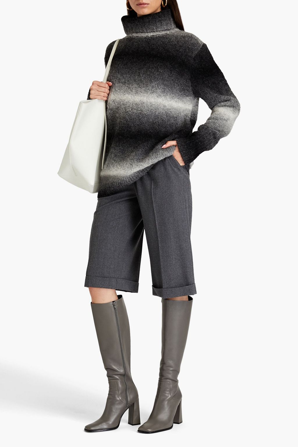 JOSEPH Dégradé alpaca-blend turtleneck sweater