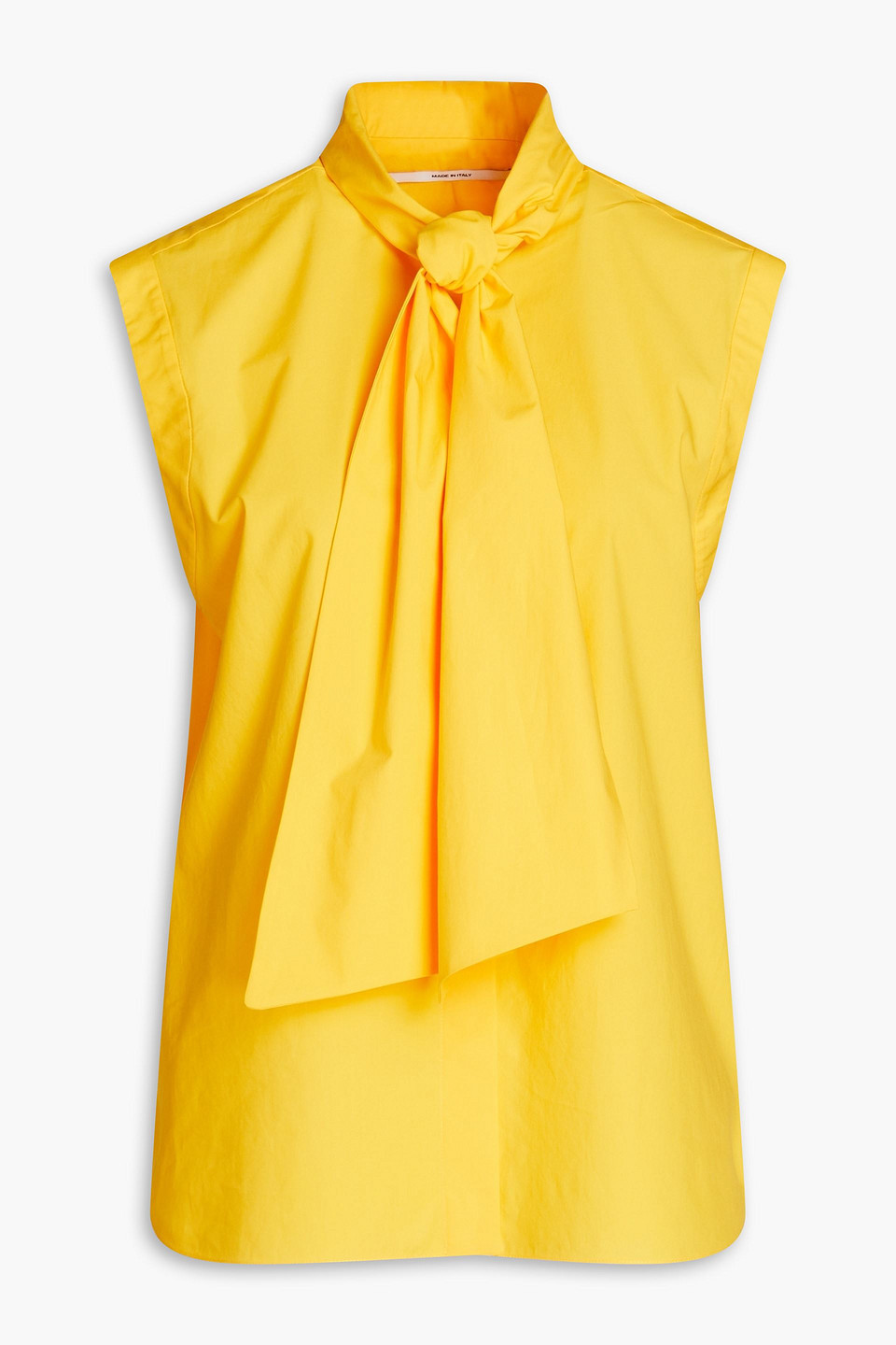 Another Tomorrow Cotton-poplin Shirt In Yellow