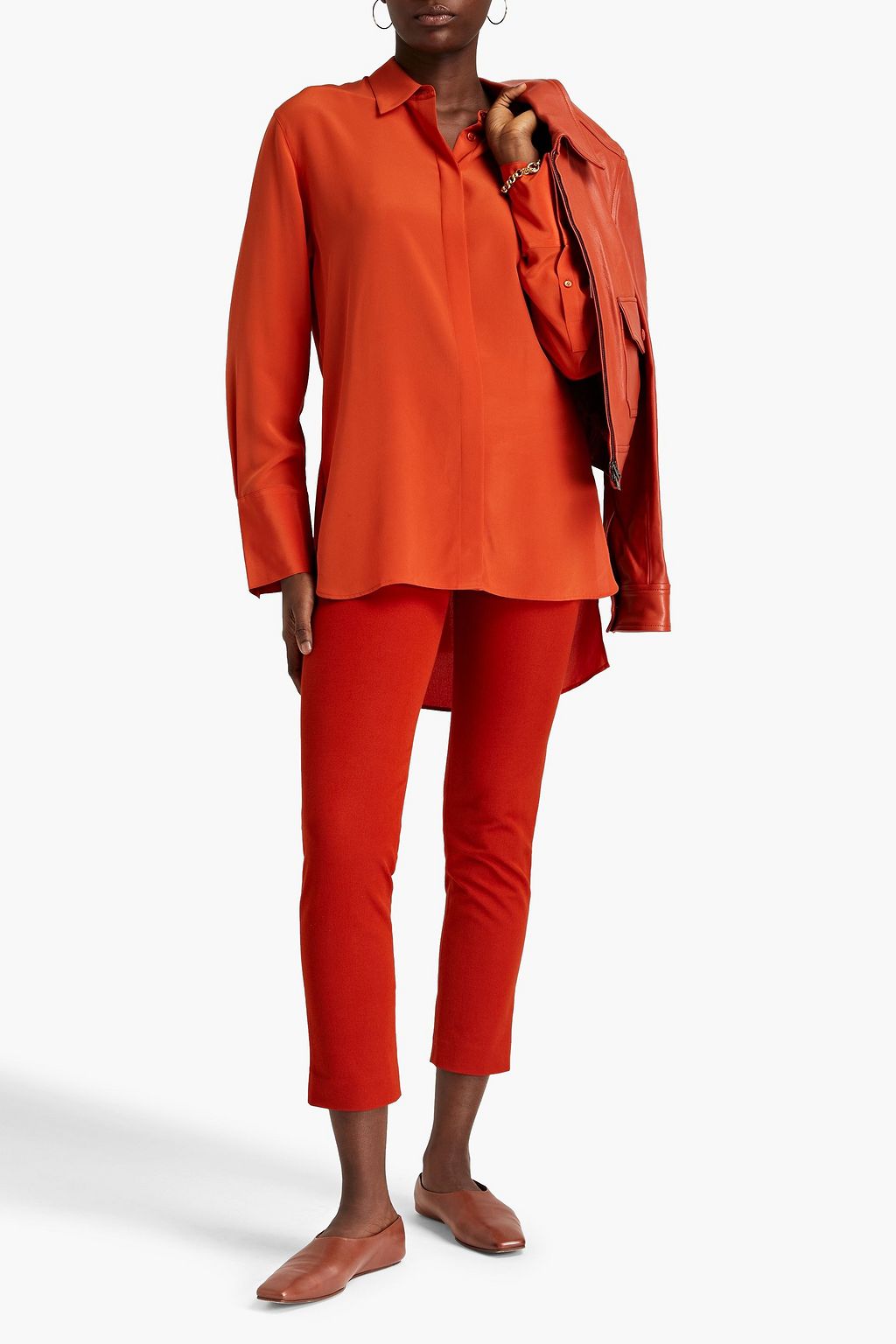 JOSEPH Bold silk crepe de chine shirt