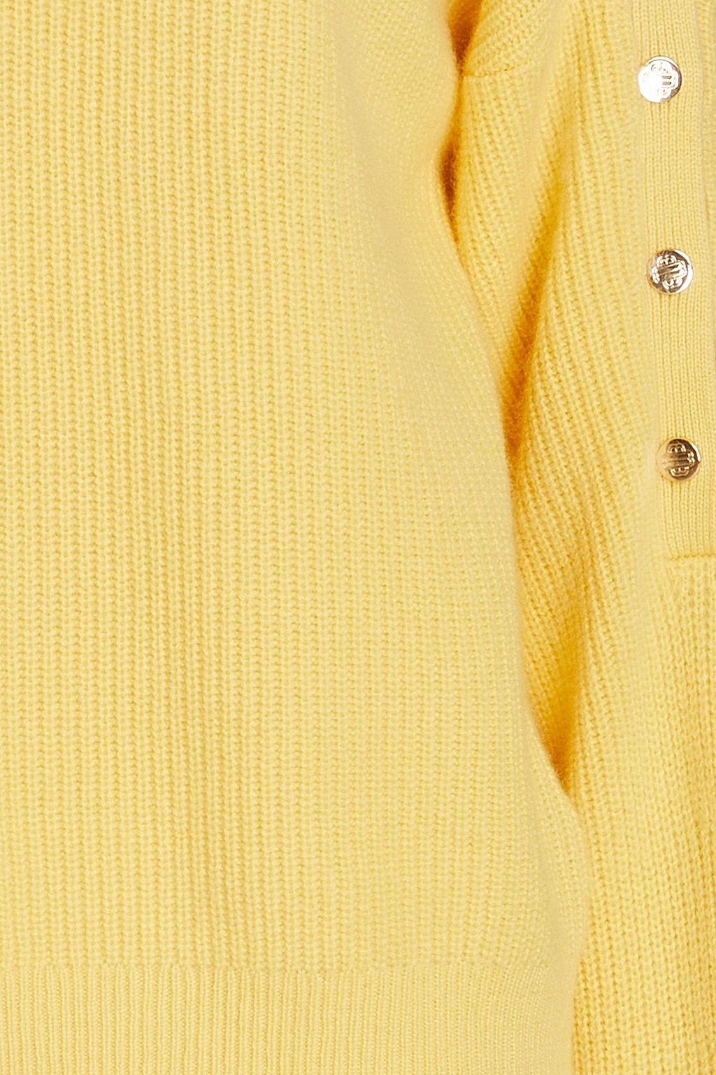 MAJE Ribbed cashmere turtleneck sweater