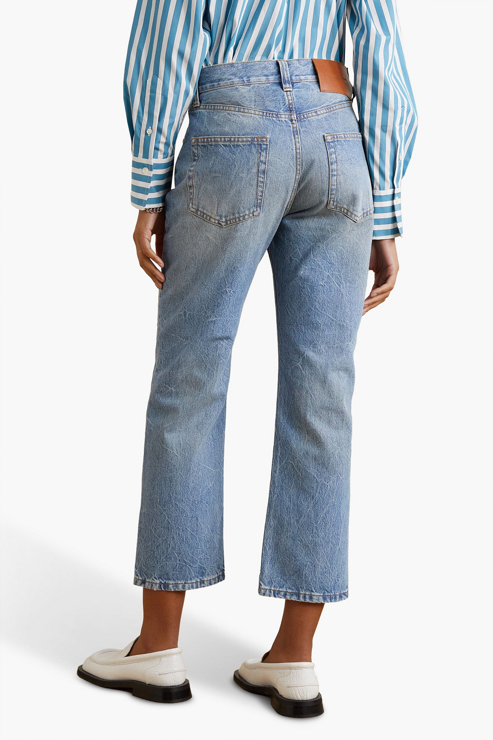 VICTORIA BECKHAM VICTORIA CROPPED MID-RISE STRAIGHT-LEG JEANS 3074457345637857039