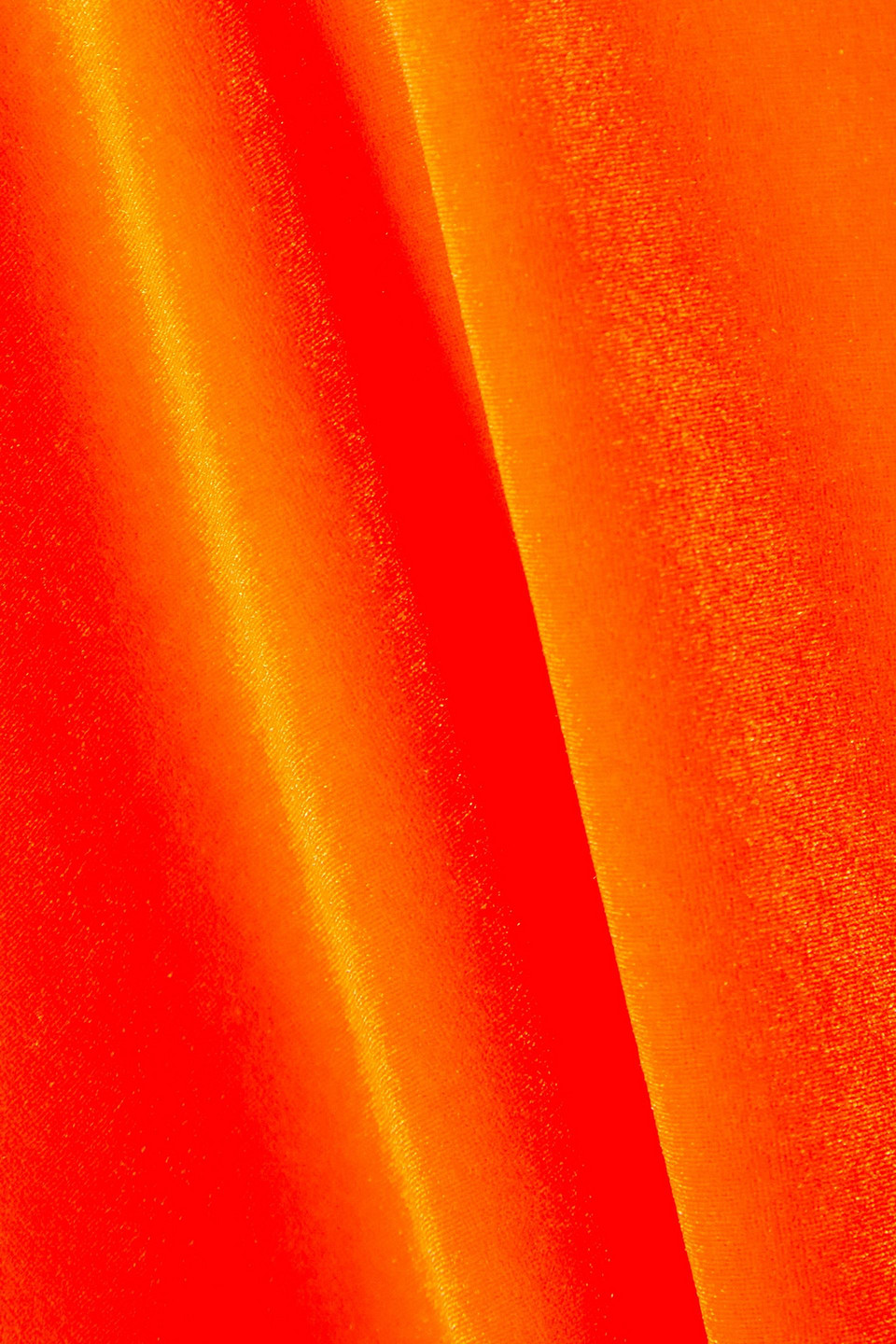 Victoria Beckham Stretch-velvet Turtleneck Top In Bright Orange