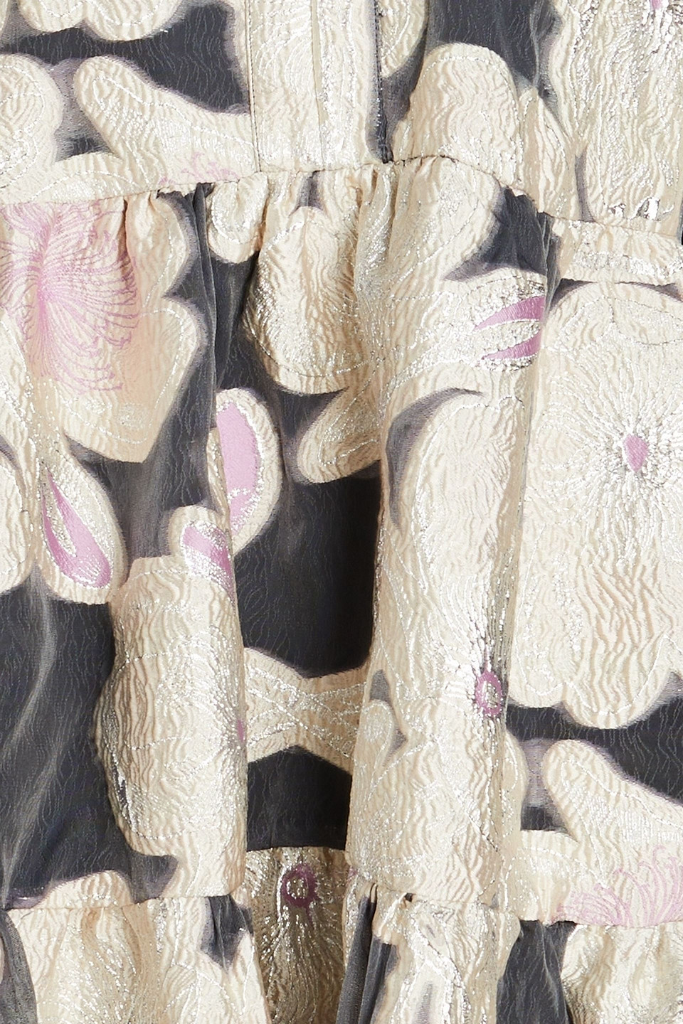 STINE GOYA JASMINE GATHERED BROCADE MINI DRESS