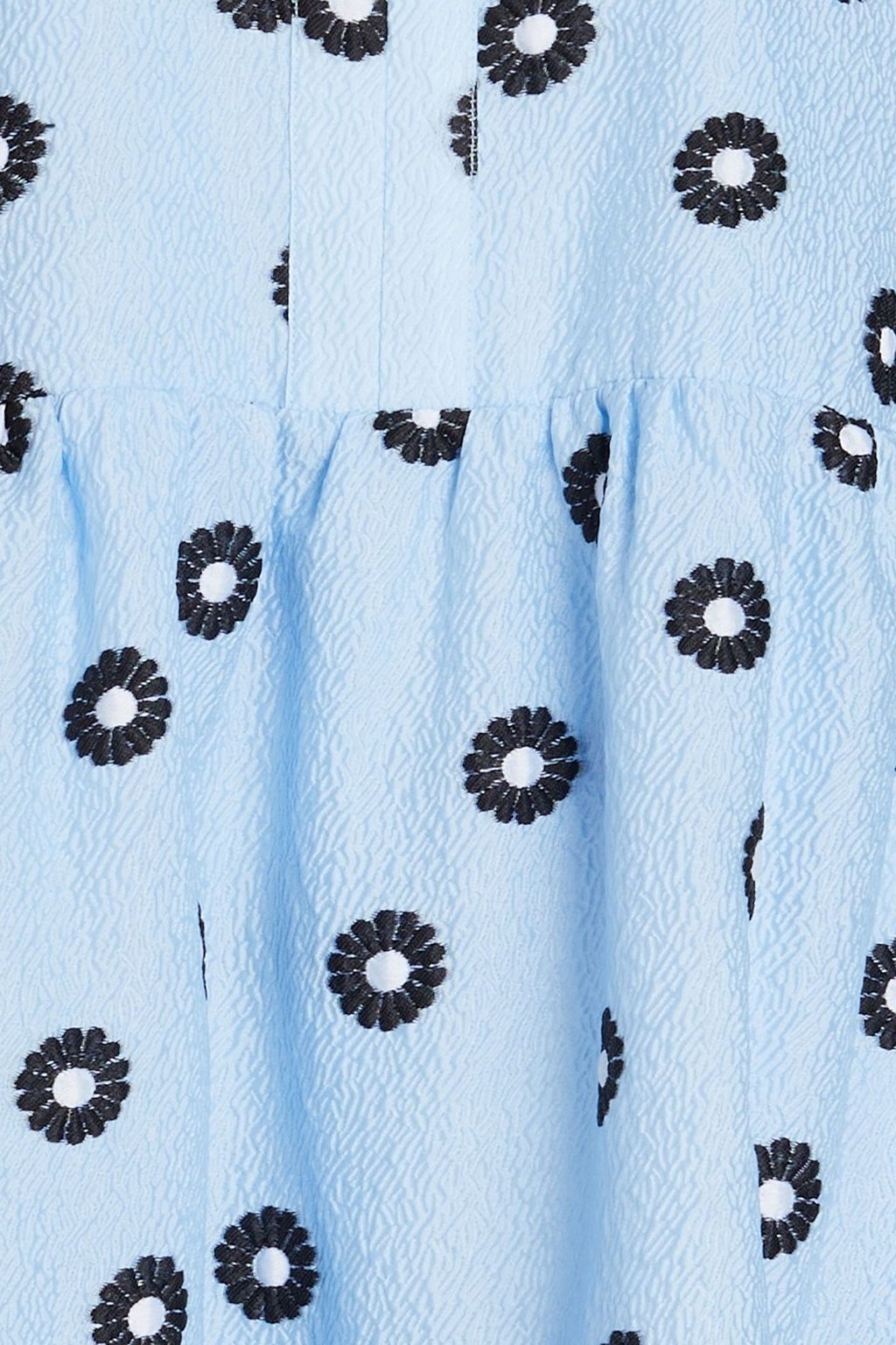 STINE GOYA Gathered jacquard mini dress