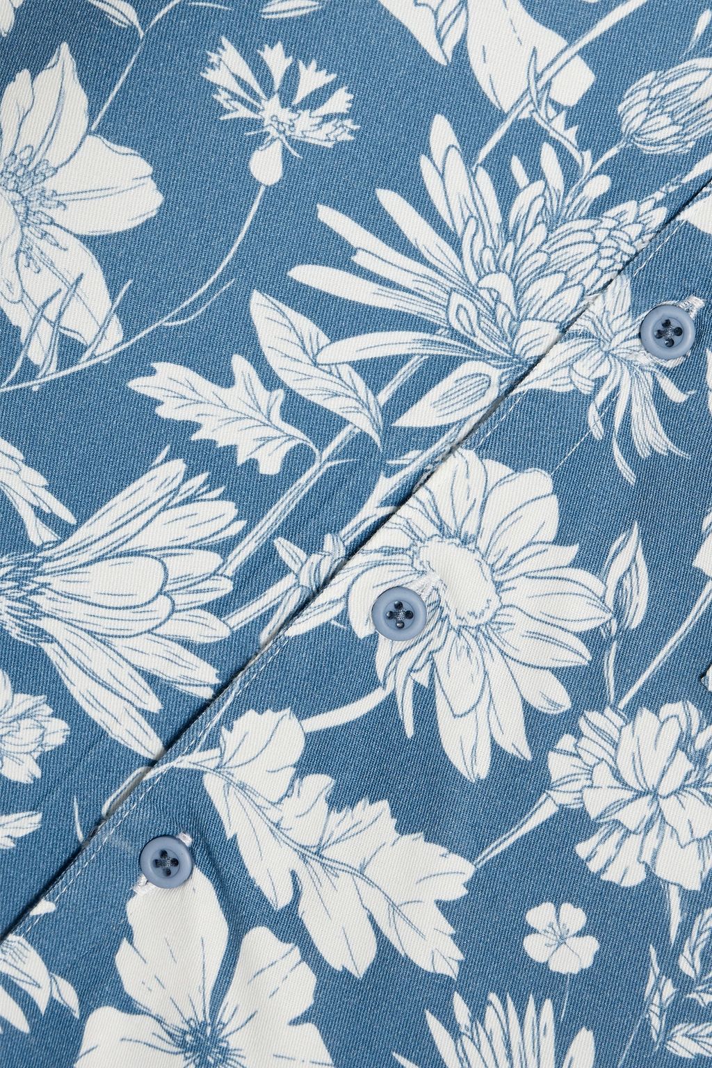 ONIA Floral-print twill shirt