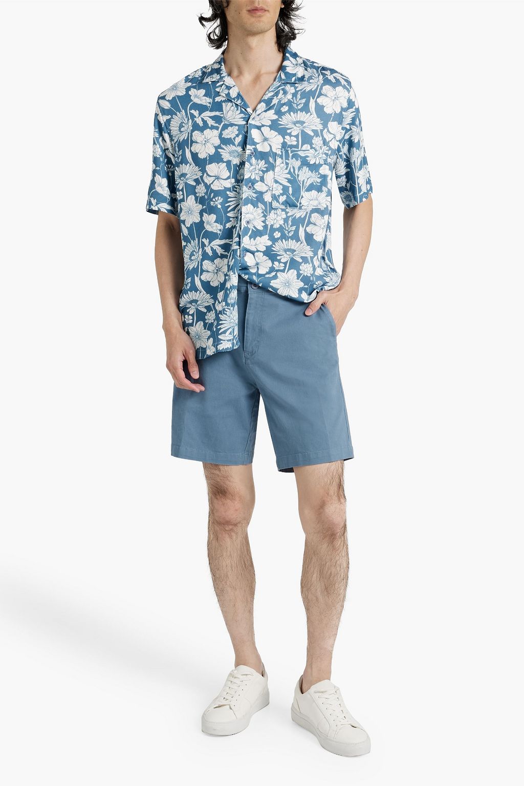 ONIA Floral-print twill shirt