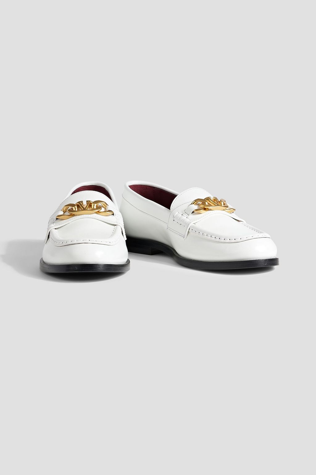 VALENTINO GARAVANI VLOGO Chain leather loafers