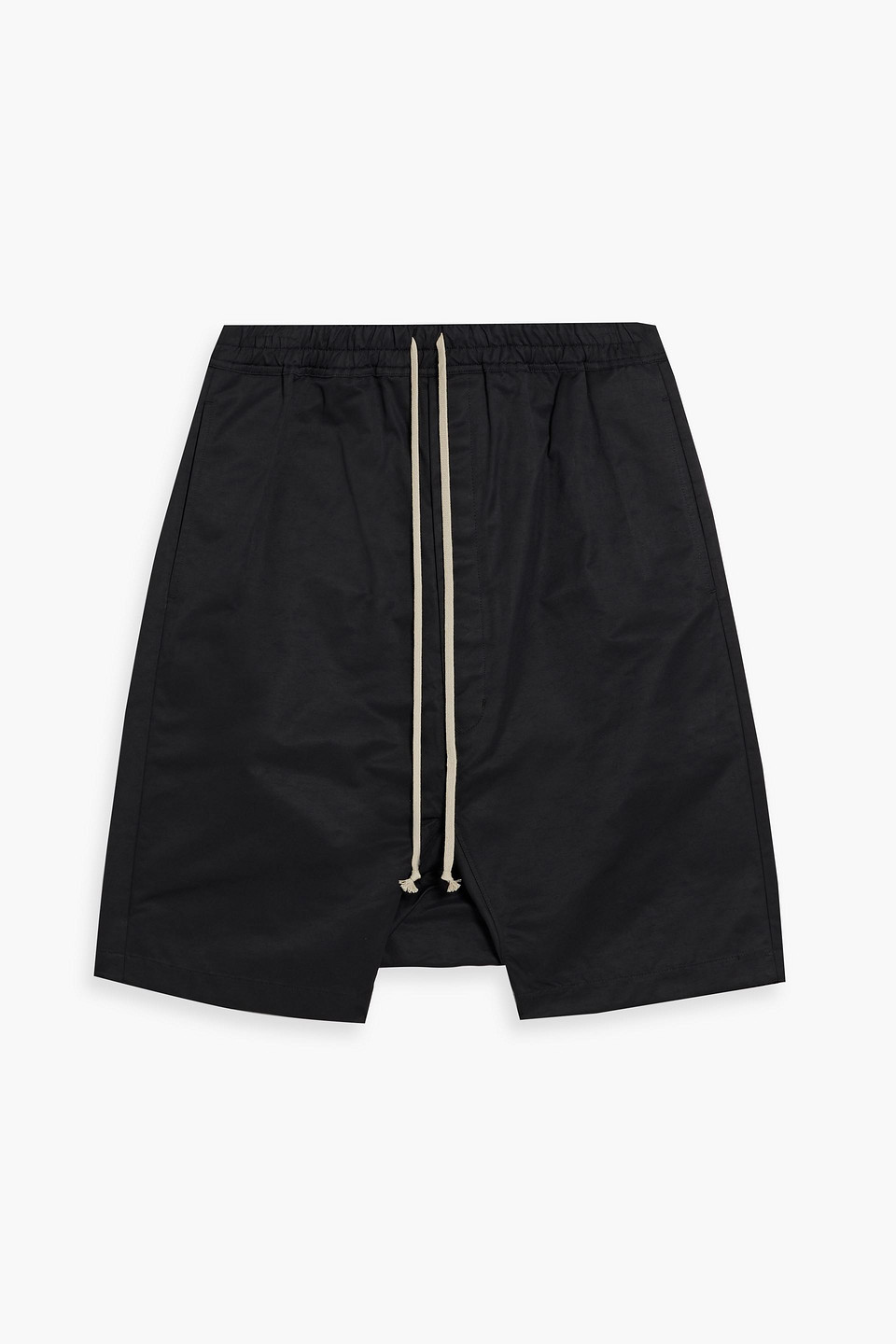 Rick Owens Riks Pods Dropped-crotch Shorts In Black
