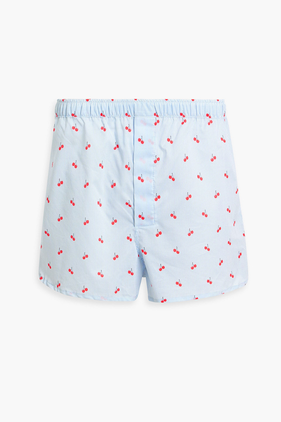 Derek Rose Printed Cotton Boxer Briefs In Sky Blue