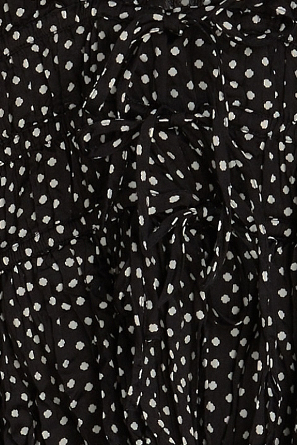 MAJE POLKA-DOT CREPE BLOUSE 