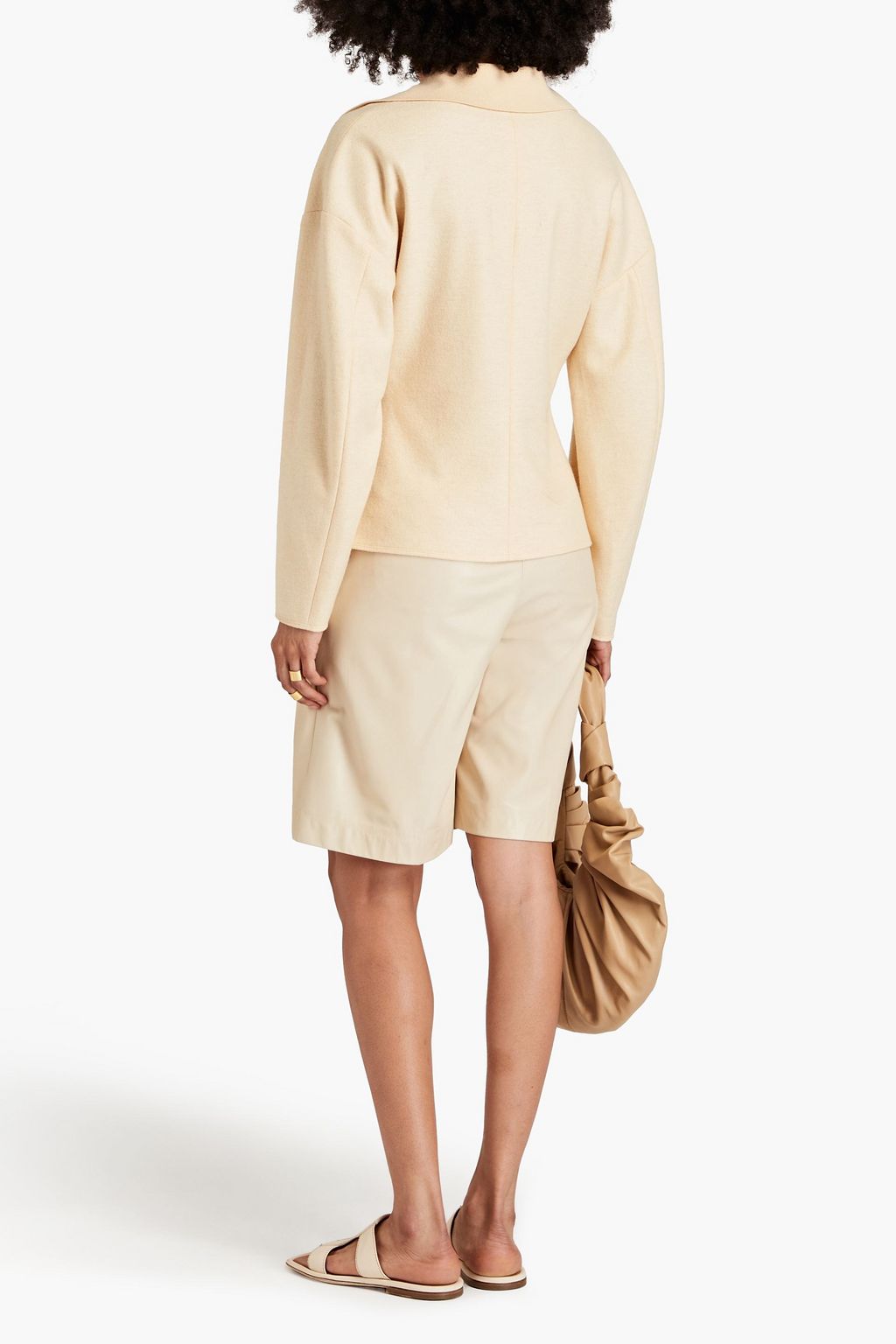 JOSEPH Perrott wool and cashmere-blend polo sweater