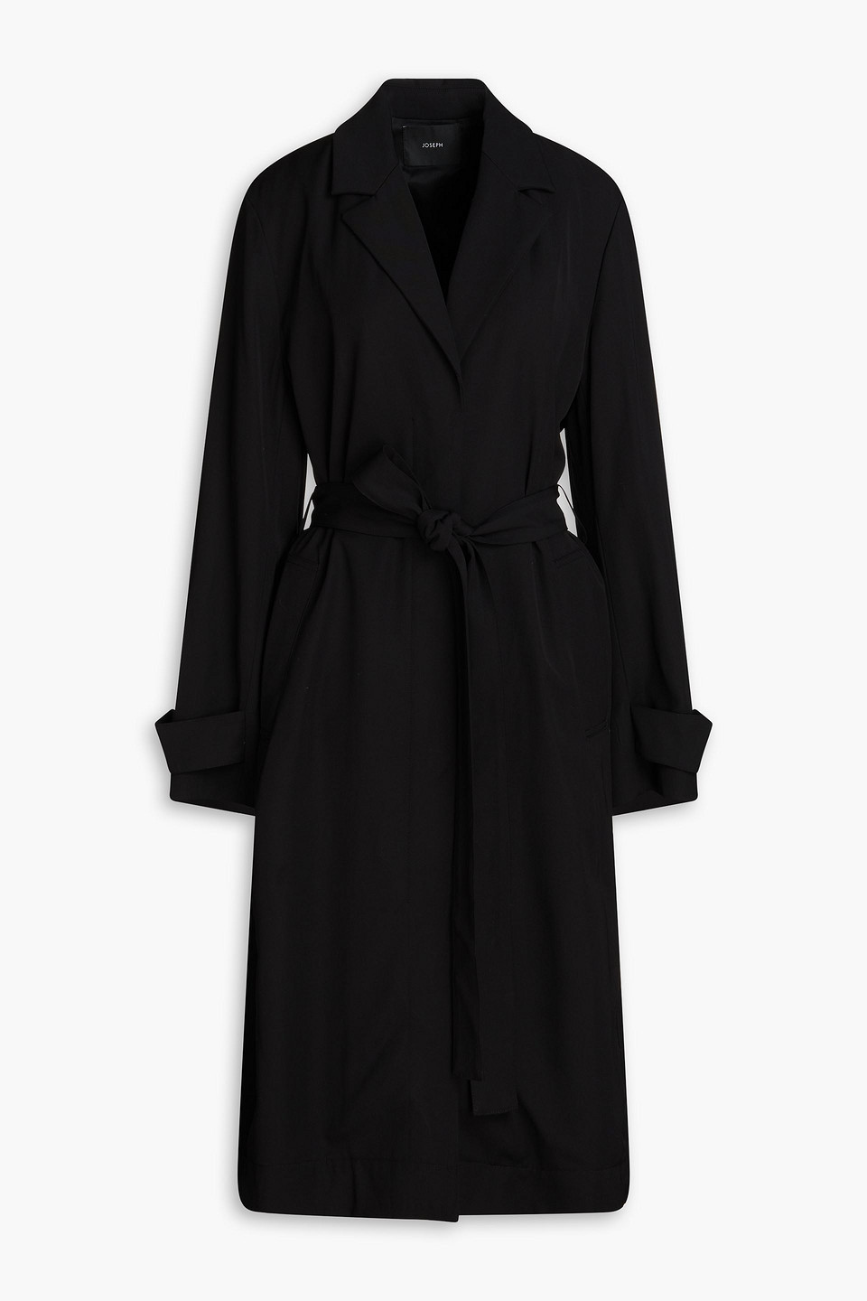 Joseph Gordon Gabardine Trench Coat In Black