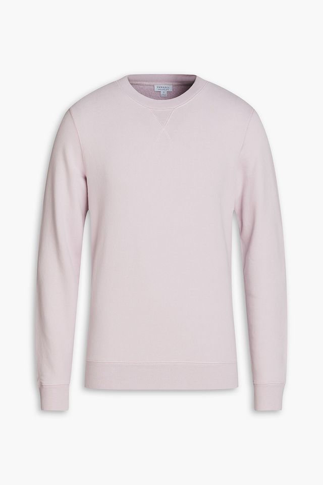 Mélange French cotton-terry sweatshirt