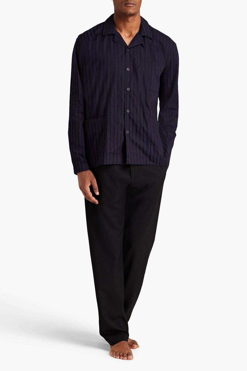 SUNSPEL Checked cotton pajama top