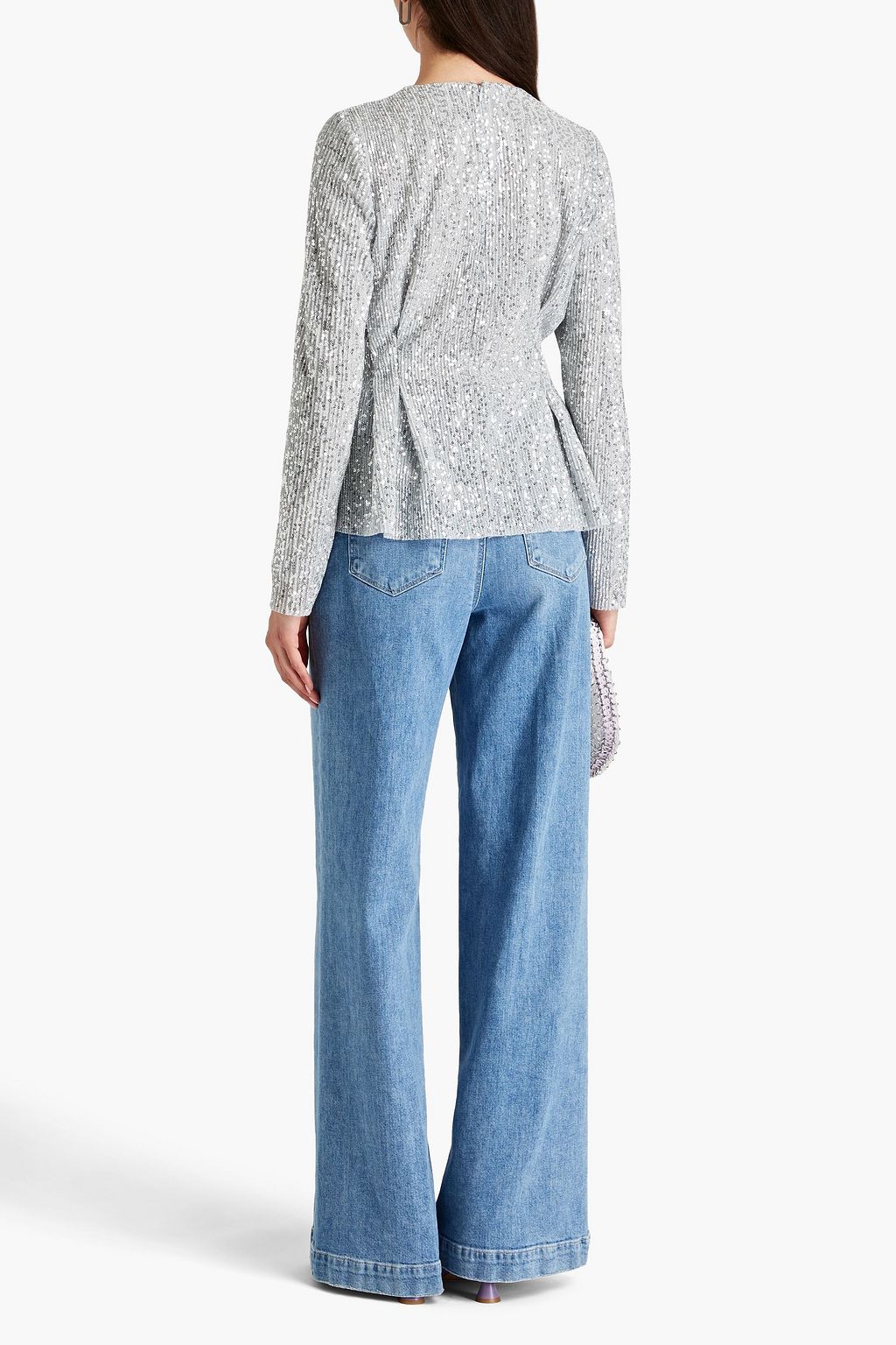 STINE GOYA Glory sequined knitted top