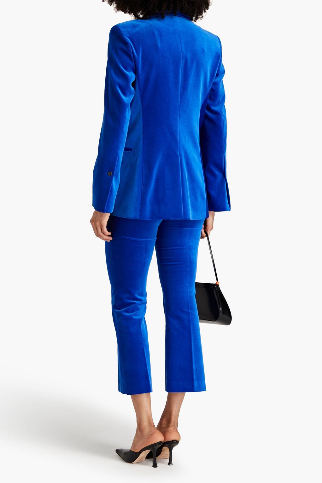 FRAME Cottonblend velvet blazer THE