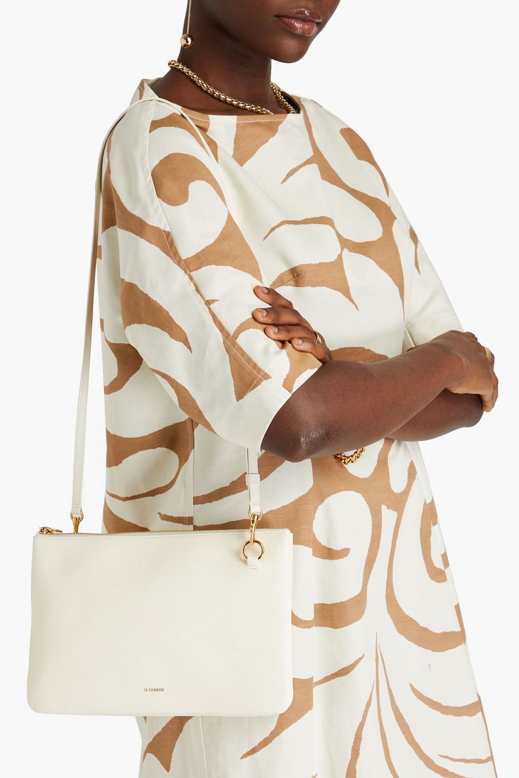 JIL SANDER Leather shoulder bag