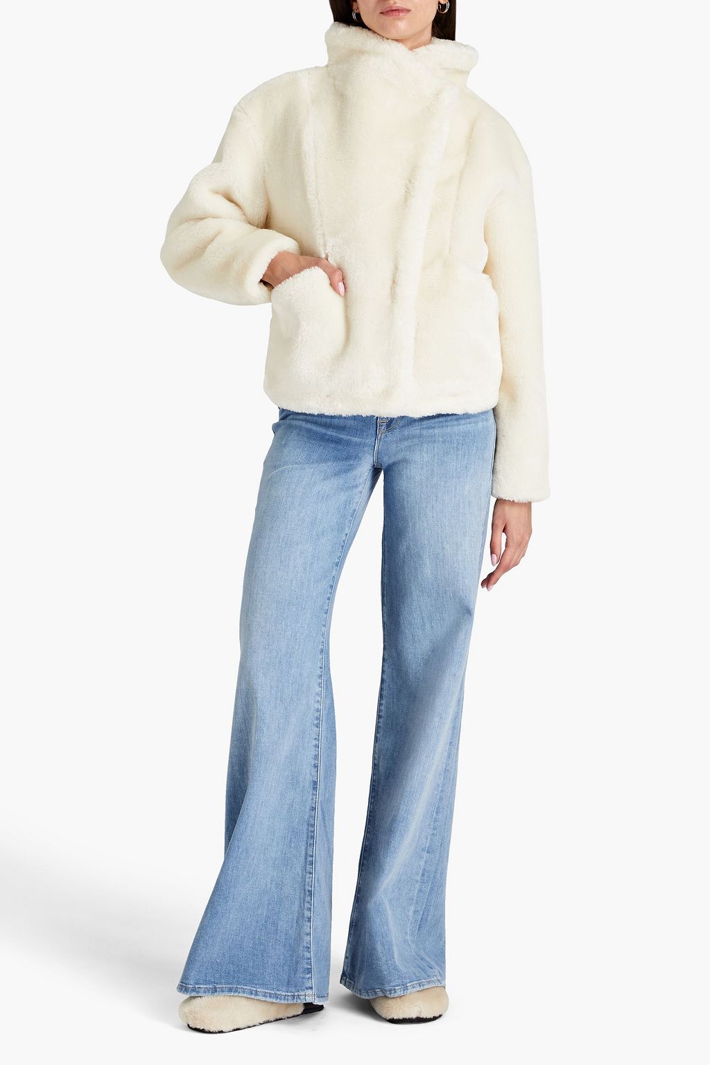 FRAME Faux fur jacket