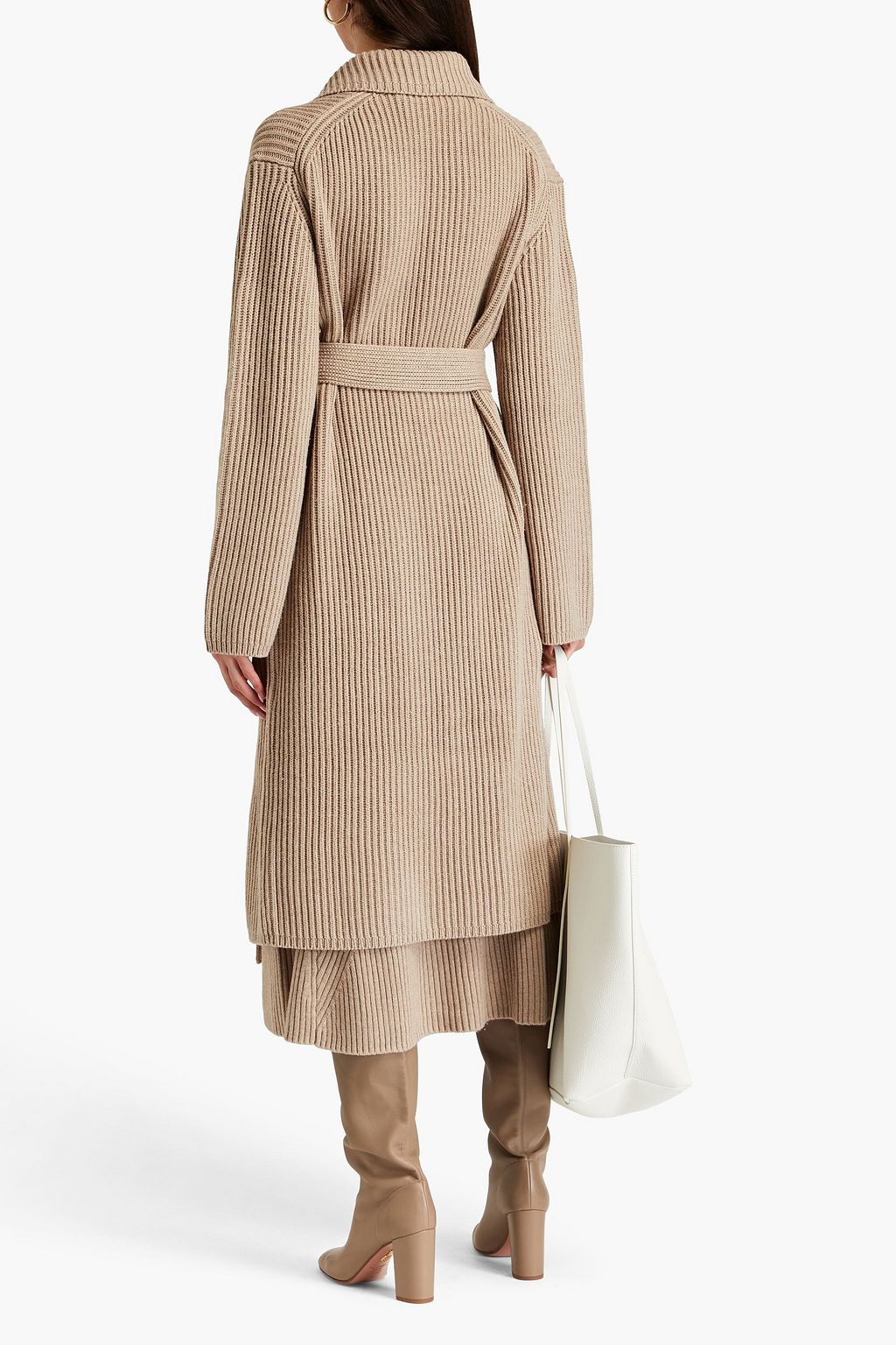 JOSEPH Ribbed cotton, wool and cashmere-blend coat