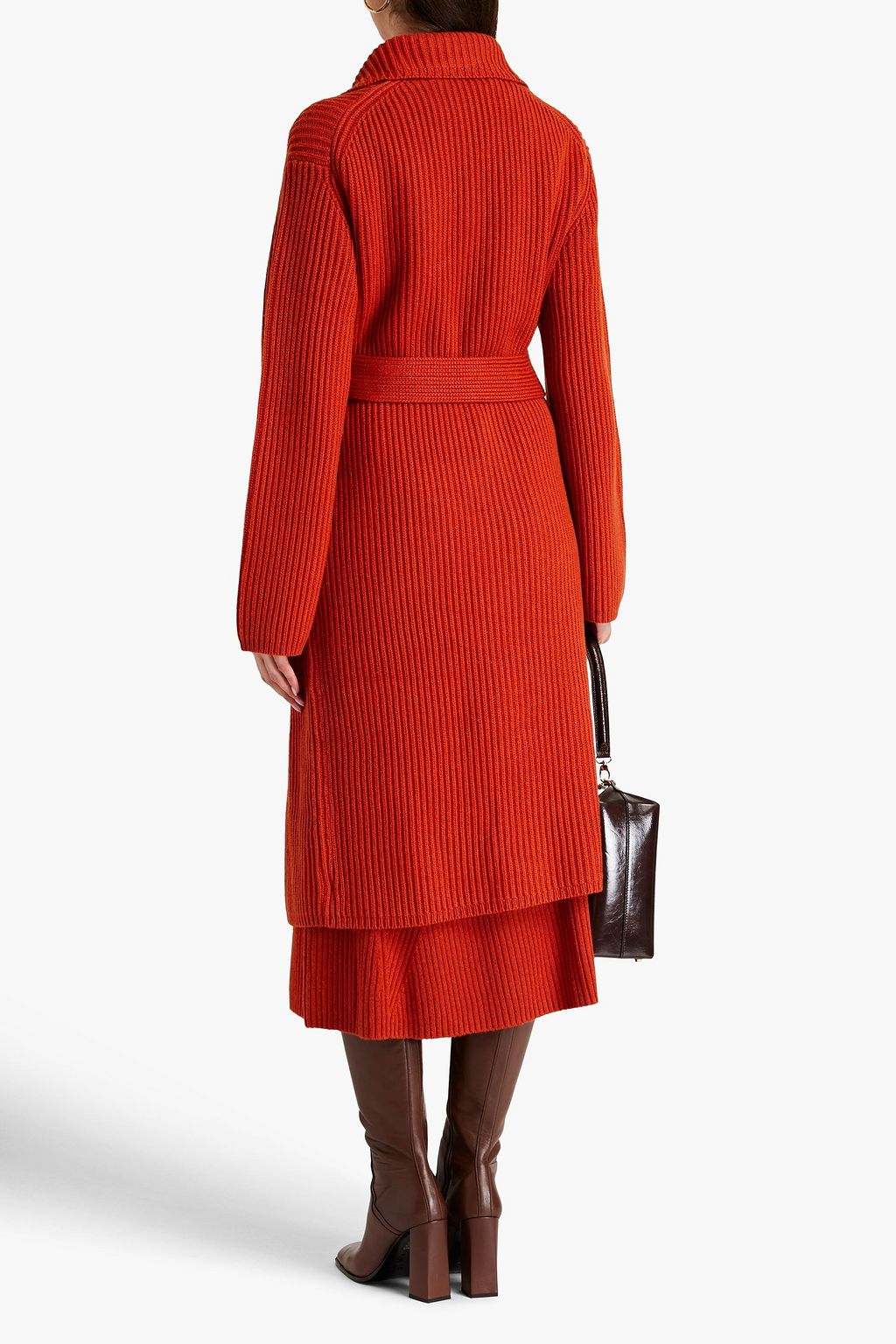 JOSEPH Ribbed cotton, wool and cashmere-blend coat